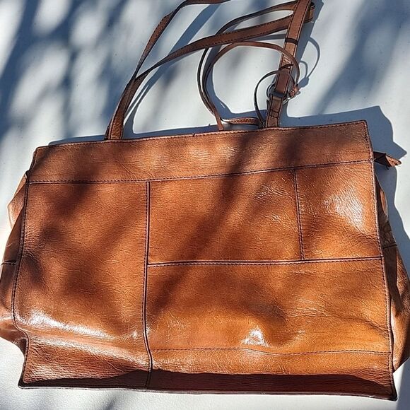 Hobo The Original Patchwork Panel Leather Shoulder Tote Bag - Picture 1 of 15